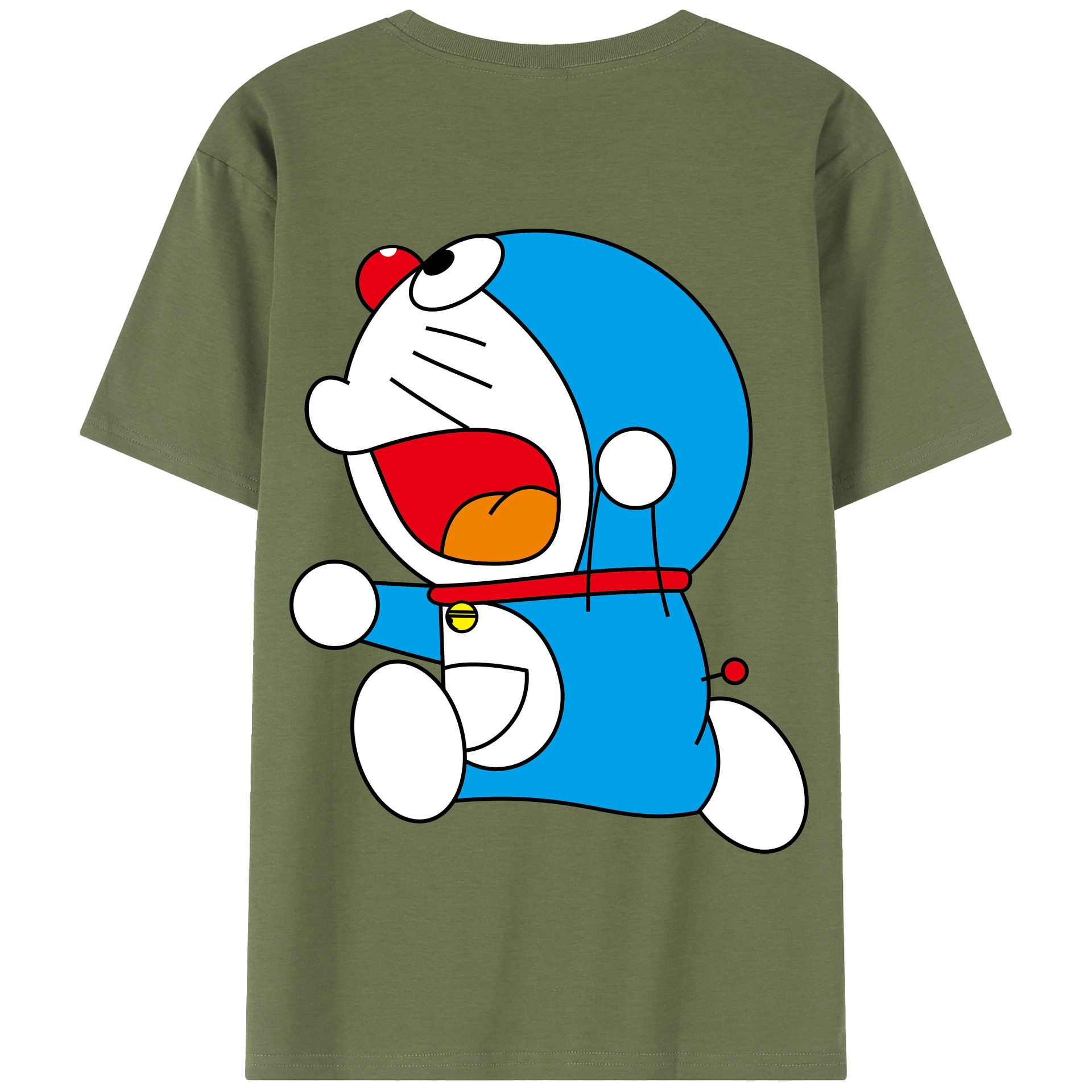 （画像用） ドラえもん Doraemon 綿100％半袖Tシャツ（背面プリント）